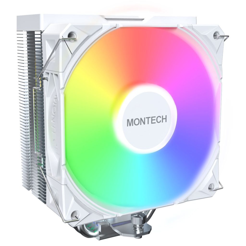 Montech NX400 White CPU cooler, ARGB - 120mm, white