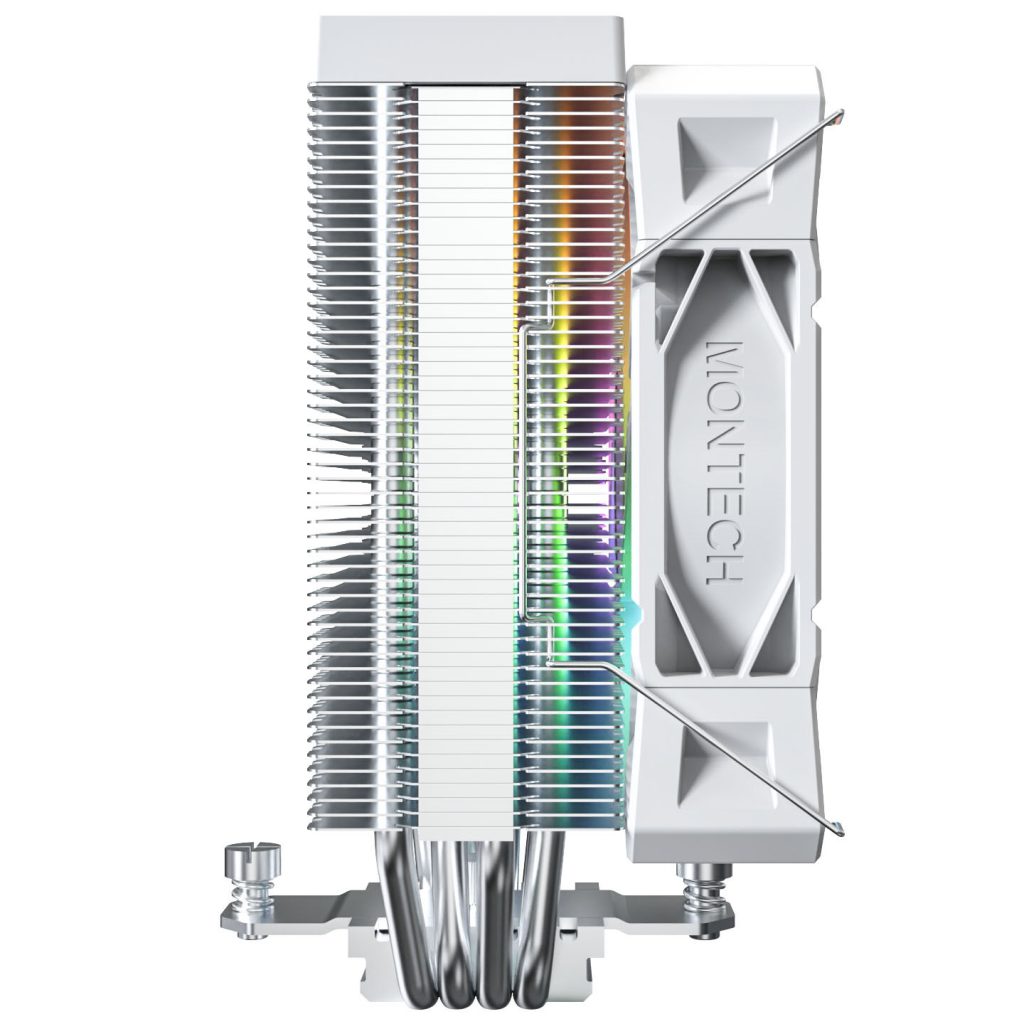 Montech NX400 White CPU cooler, ARGB - 120mm, white