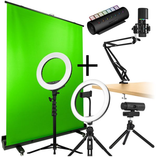 Streamplify Streaming Complete Bundle v2 – CAM, MIC, Light 10, Light 14, SCREEN LIFT, HUB CTRL7