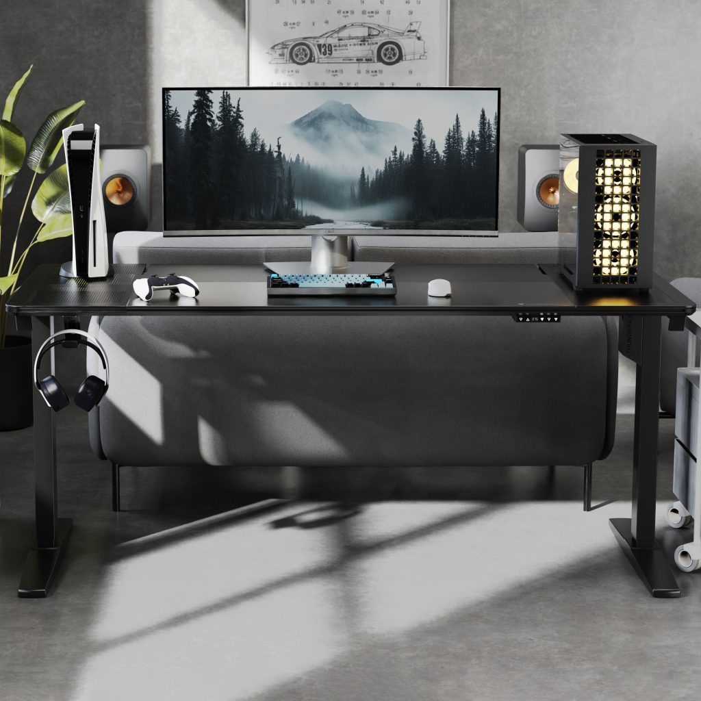 ThunderX3 LAB-X Gaming Table, height adjustable - black : image 8