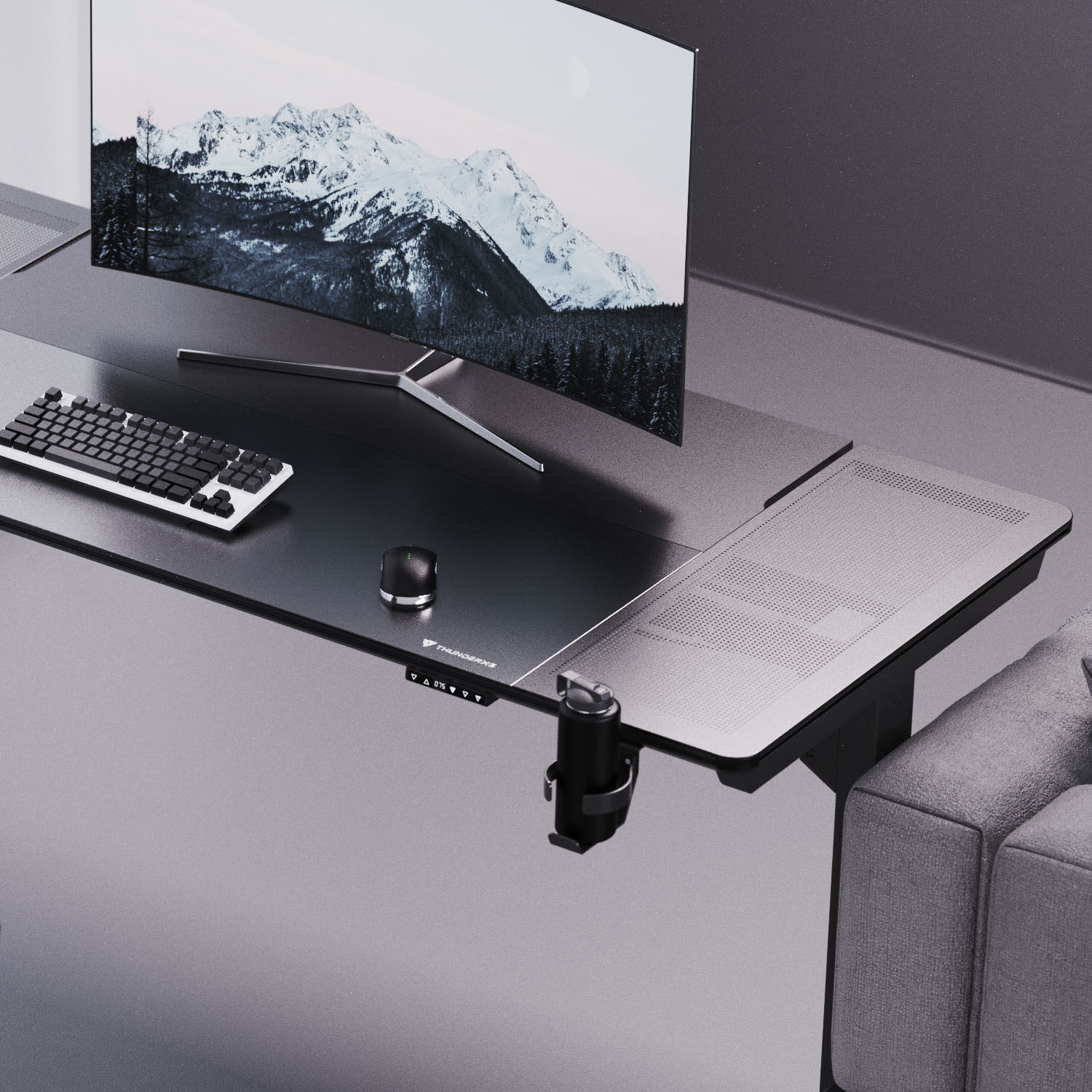 ThunderX3 LAB-X Gaming Table, height adjustable - black : image 10