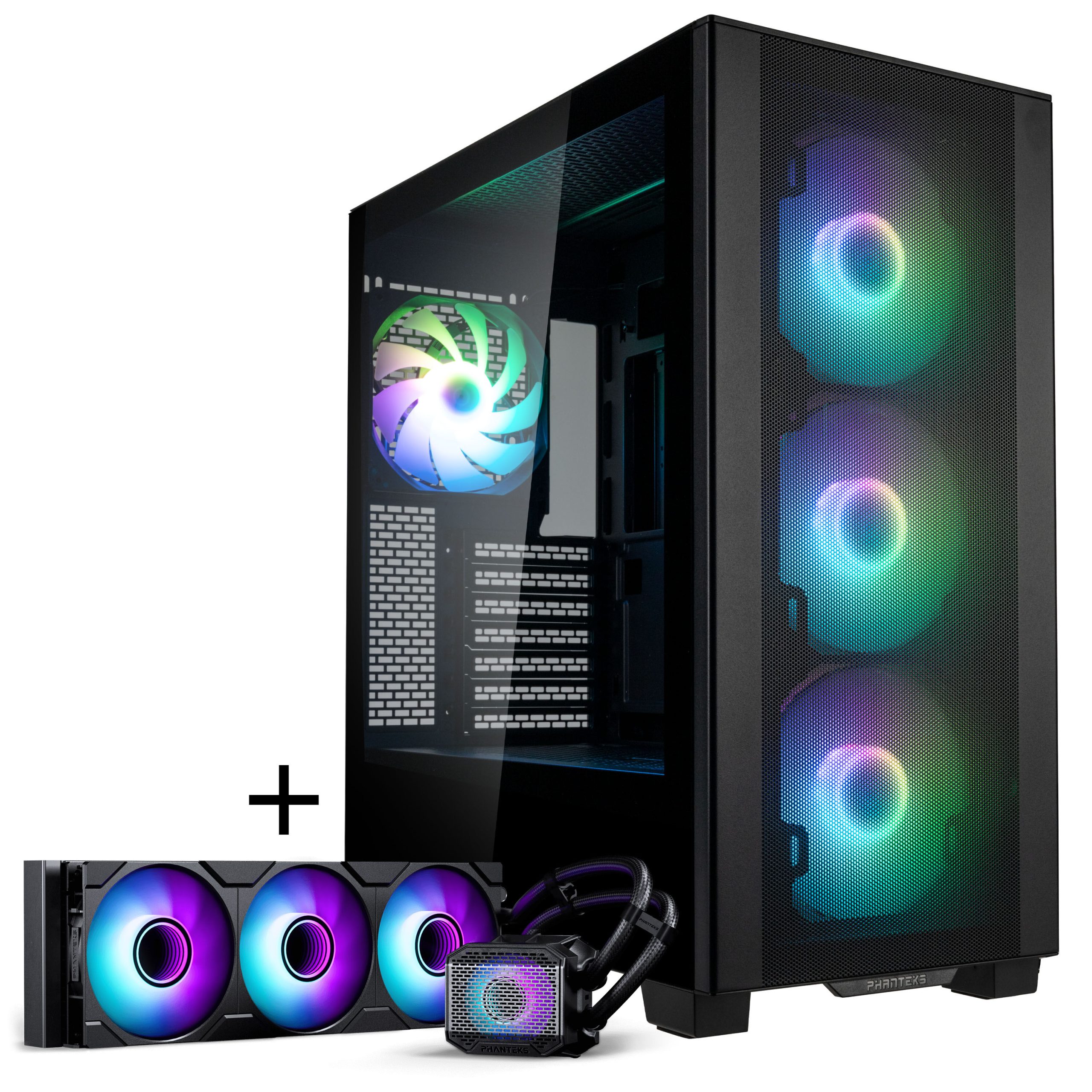 PHANTEKS XT Pro Ultra + Glacier One 360M25 Gen2 DRGB, 360mm, bundle - black
