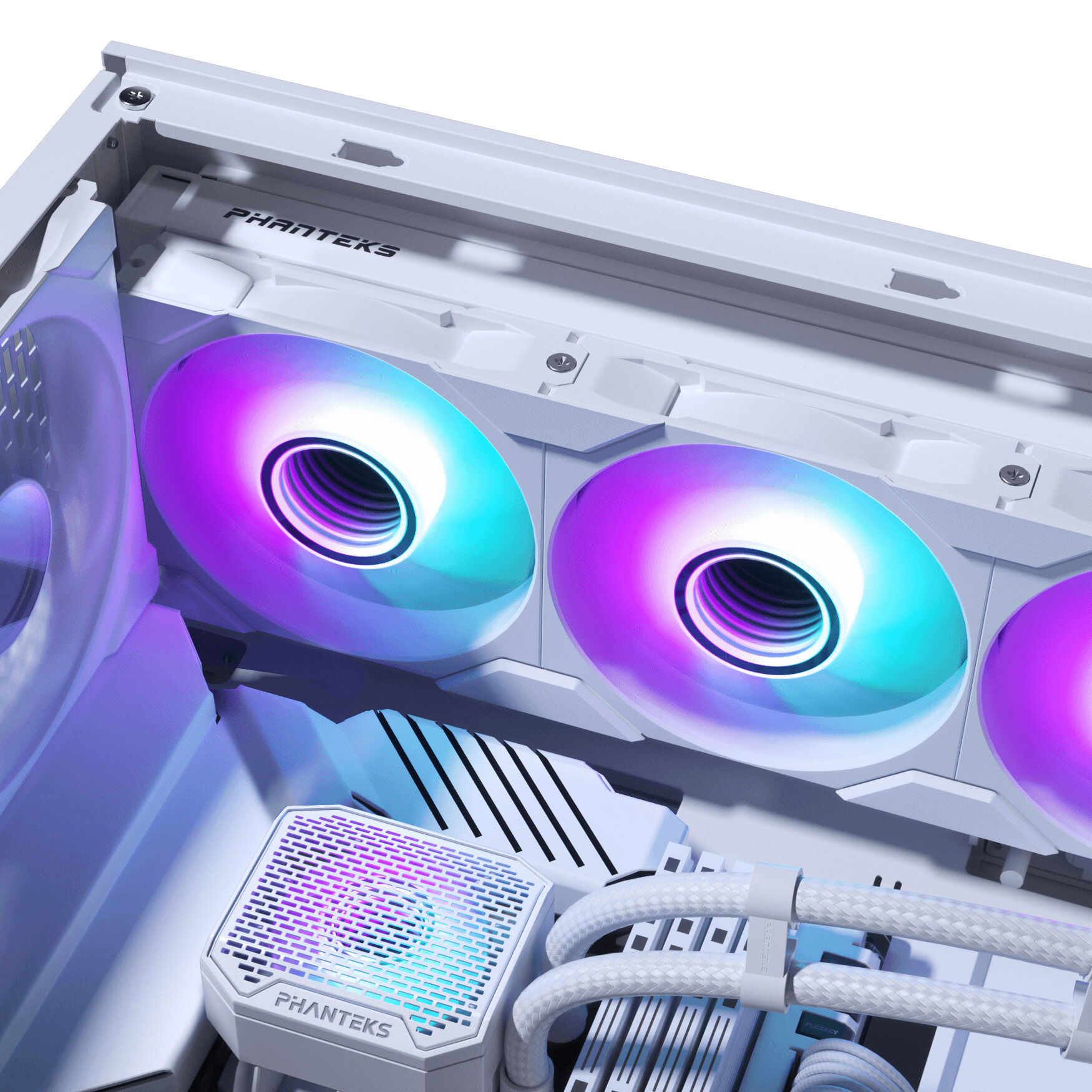 PHANTEKS XT Pro Ultra + Glacier One 360M25 Gen2 DRGB, 360mm, Bundle - White : image 13