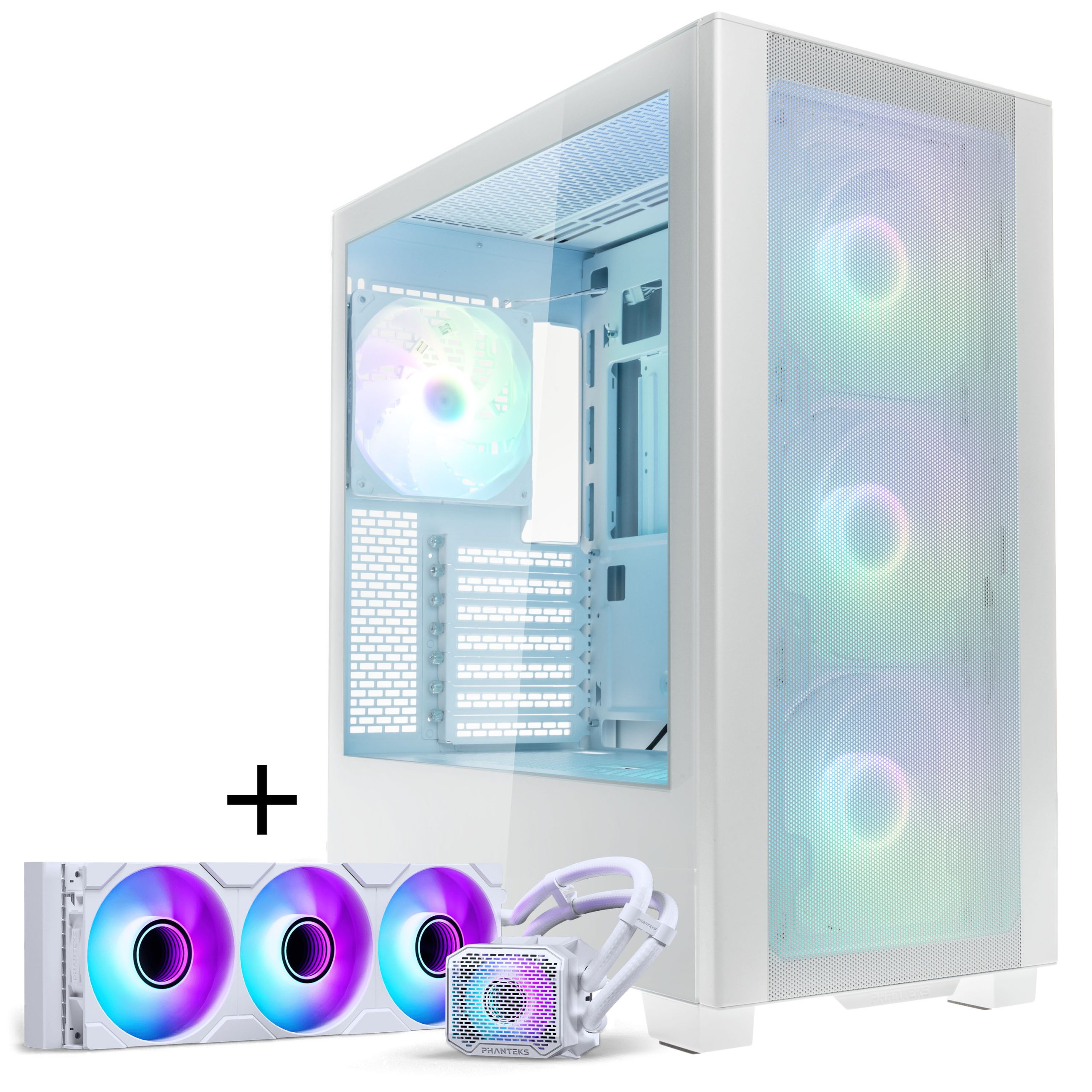 PHANTEKS XT Pro Ultra + Glacier One 360M25 Gen2 DRGB, 360mm, Bundle - White : image 1