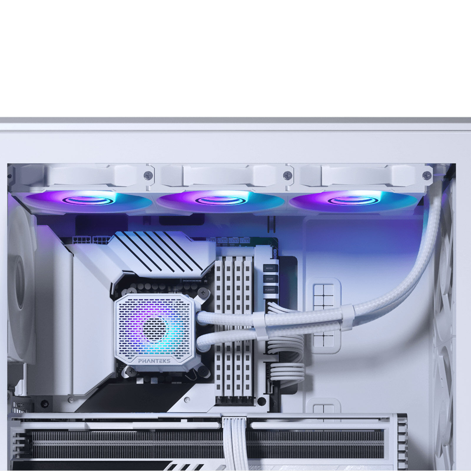 PHANTEKS XT Pro Ultra + Glacier One 360M25 Gen2 DRGB, 360mm, Bundle - White : image 11