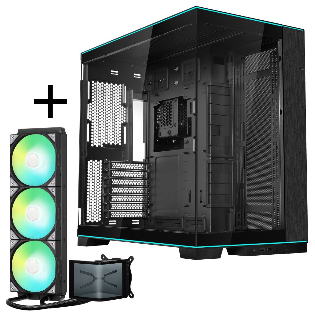 Lian Li O11D EVO RGB + TRYX PANORAMA SE ARGB Complete Water Cooling System - Black, 360mm