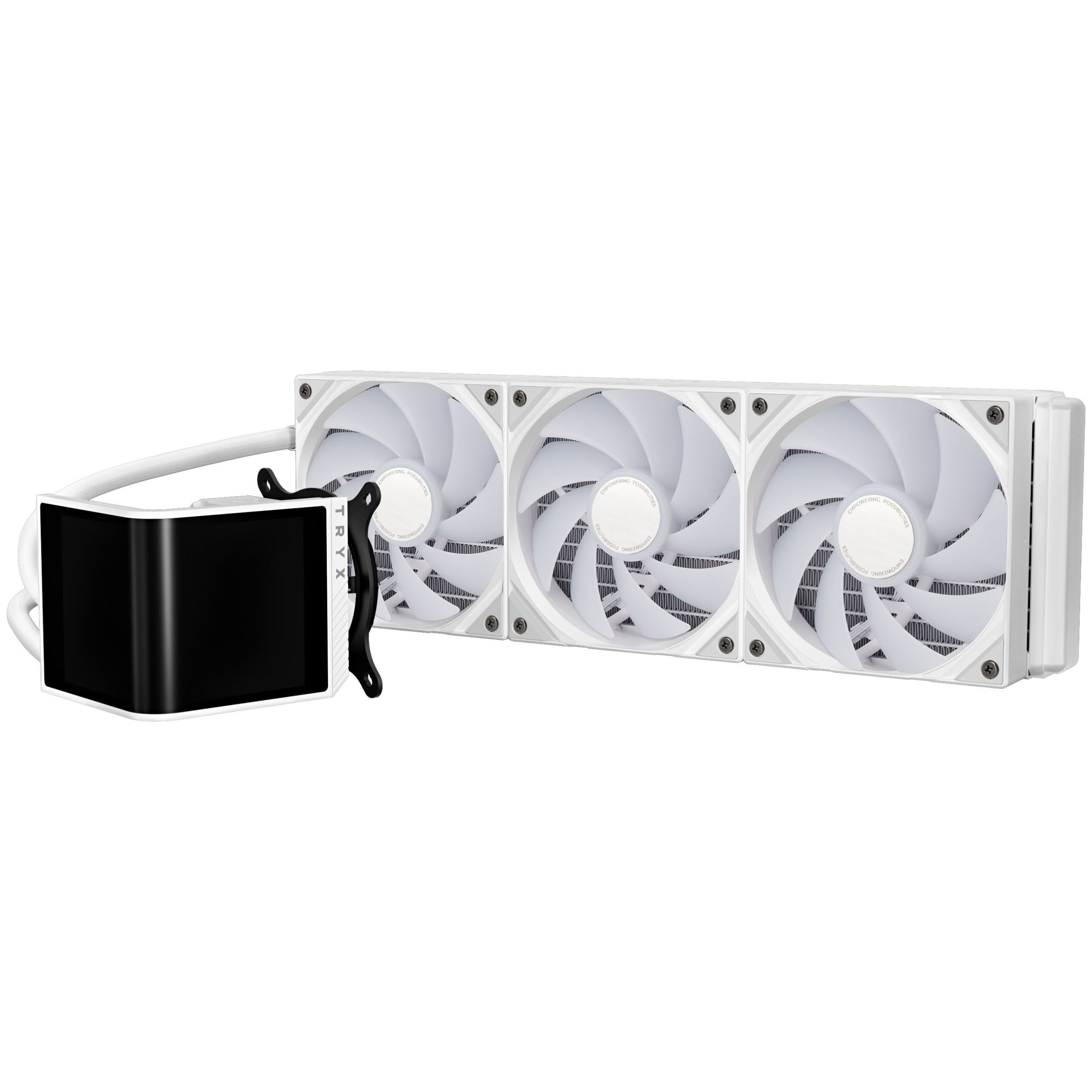 Lian Li O11 Vision Compact + TRYX PANORAMA SE ARGB Complete Water Cooling System - White, 360mm : image 10