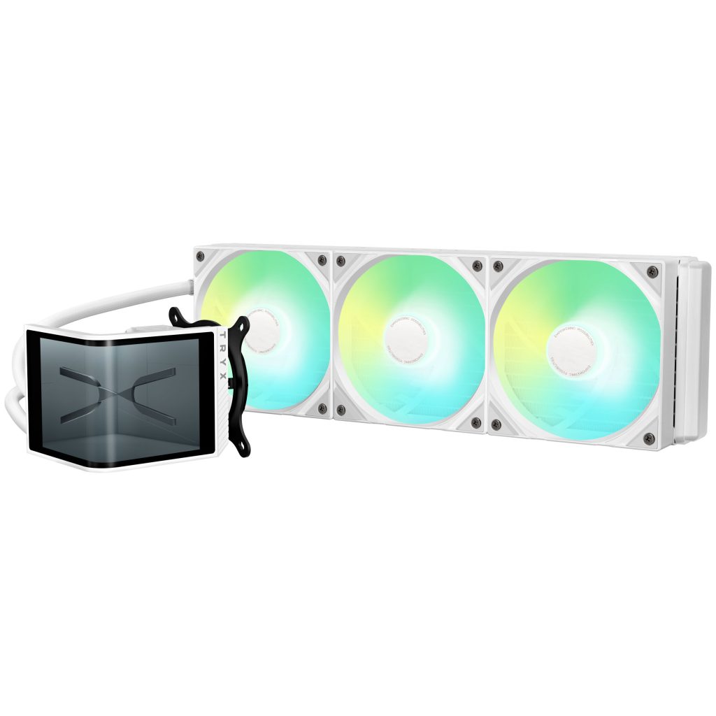 Lian Li O11 Vision Compact + TRYX PANORAMA SE ARGB Complete Water Cooling System - White, 360mm : image 7