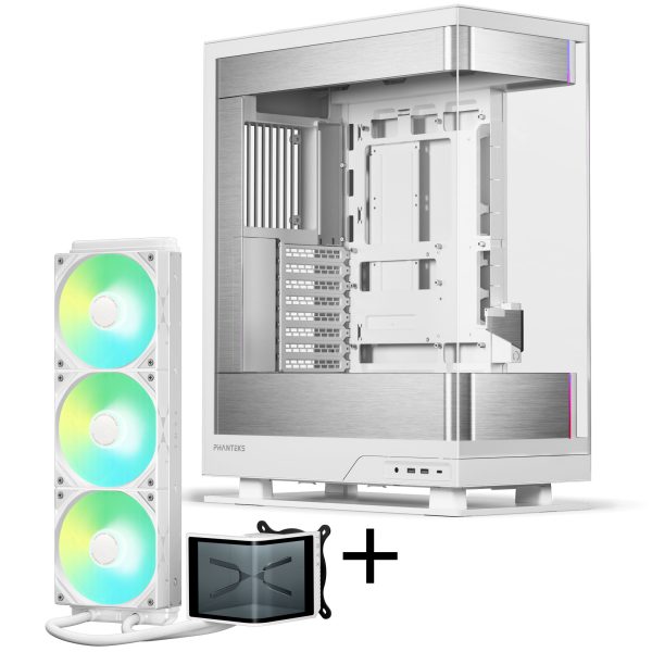 PHANTEKS Evolv X2 + TRYX PANORAMA SE ARGB Complete Water Cooling System – White, 360mm