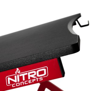 Nitro Concepts D12 Gaming Desk - black/red