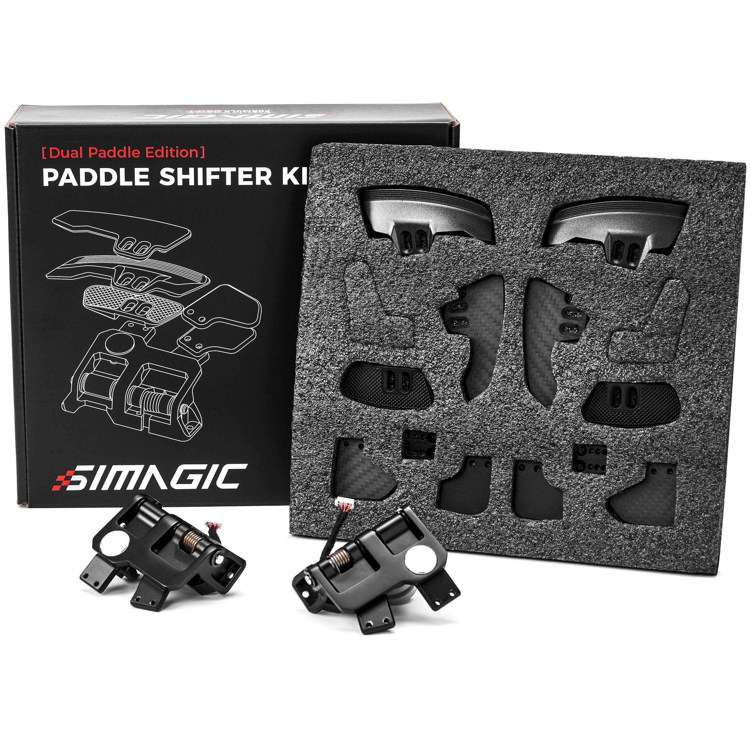 Simagic shift paddle module - black, dual clutch