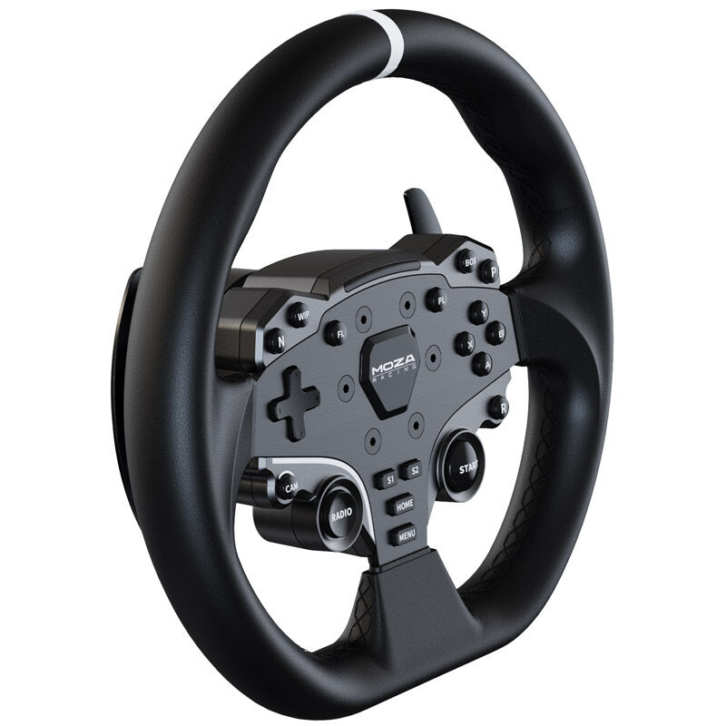 MOZA R5 Racing Set (R5 DD Wheelbase, ES Wheel, SR-P Lite Pedals, Table Mount)