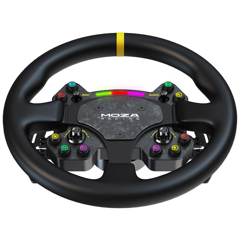 MOZA RS V2 steering wheel, round - leather (33 cm)