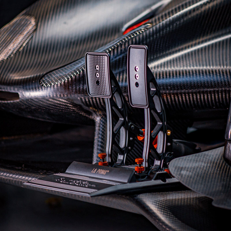 Asetek SimSports La Prima accelerator and brake pedal