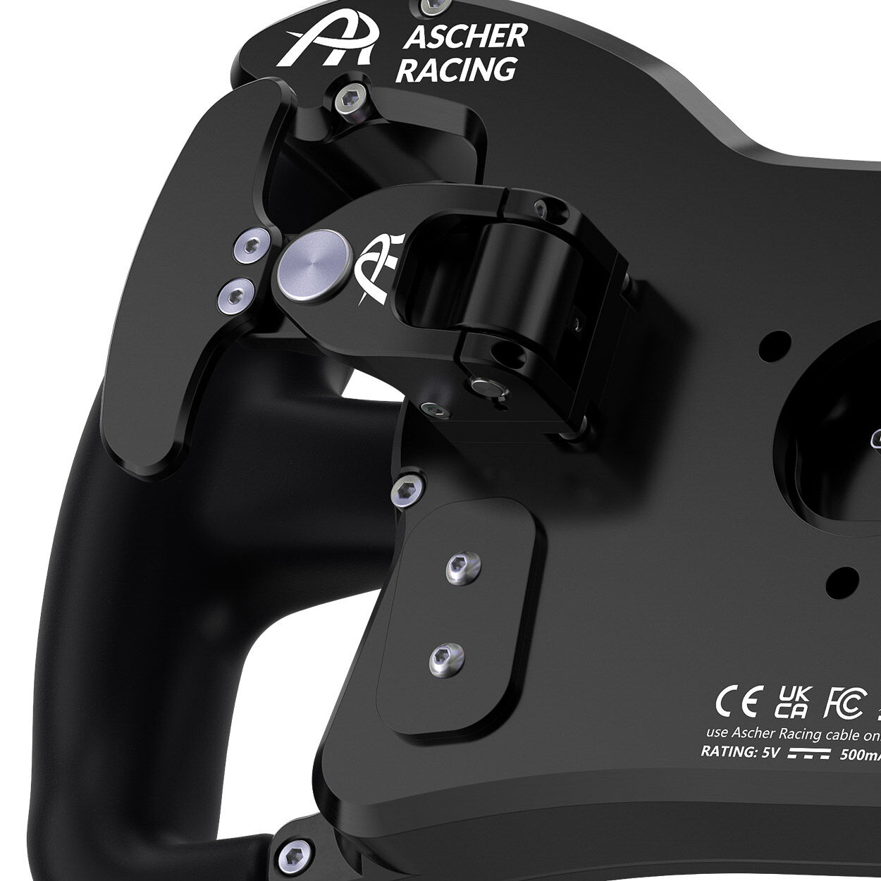 Ascher Racing McLaren Artura GT4 steering wheel