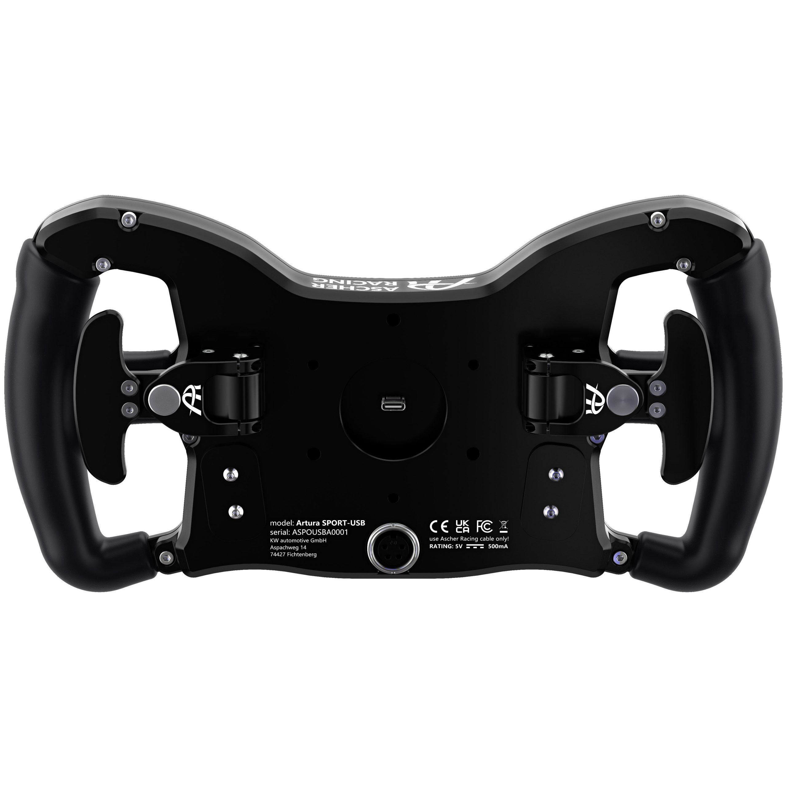 Ascher Racing McLaren Artura Sport-USB Steering Wheel
