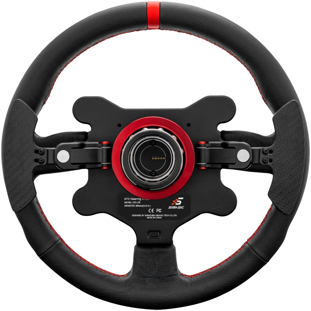 Simagic GTS steering wheel with hub - leather, 30 cm