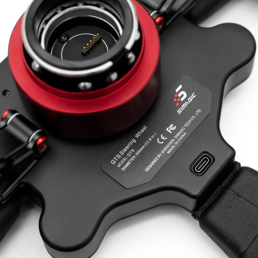 Simagic GTS steering wheel with hub - leather, 30 cm
