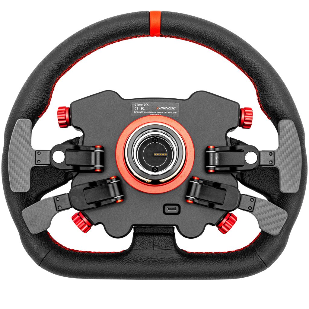 Simagic GT1 steering wheel with Pro HUB / Knob - leather