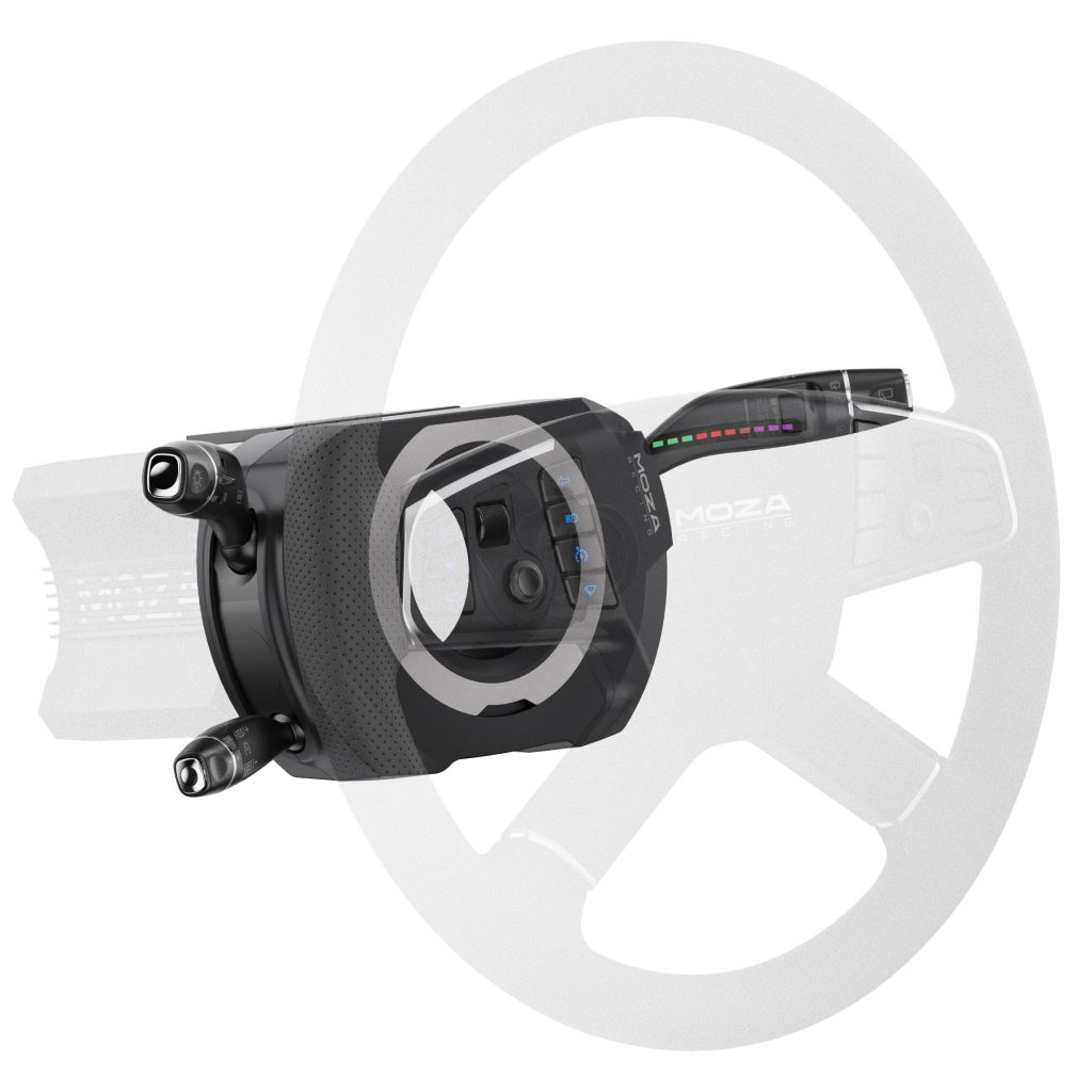 MOZA multifunctional steering column, 28 switches - black