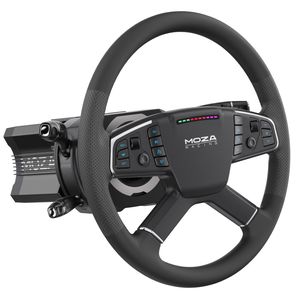 MOZA multifunctional steering column, 28 switches - black
