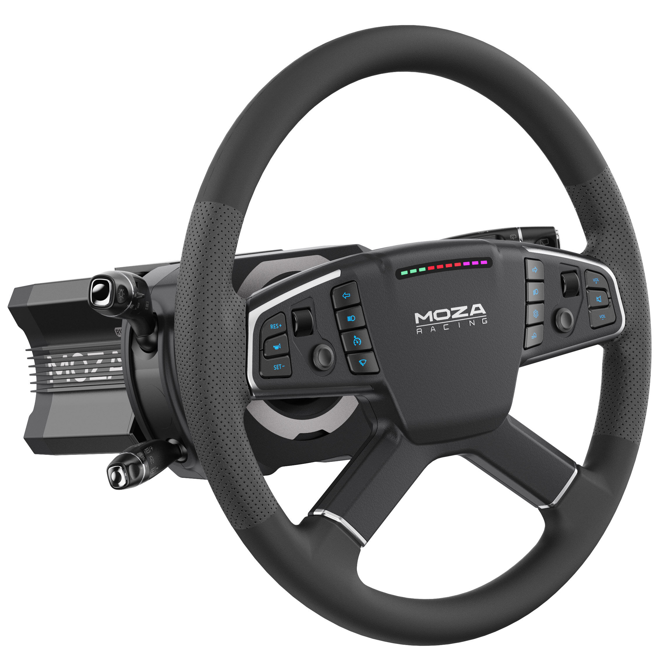MOZA multifunctional steering column, 28 switches - black