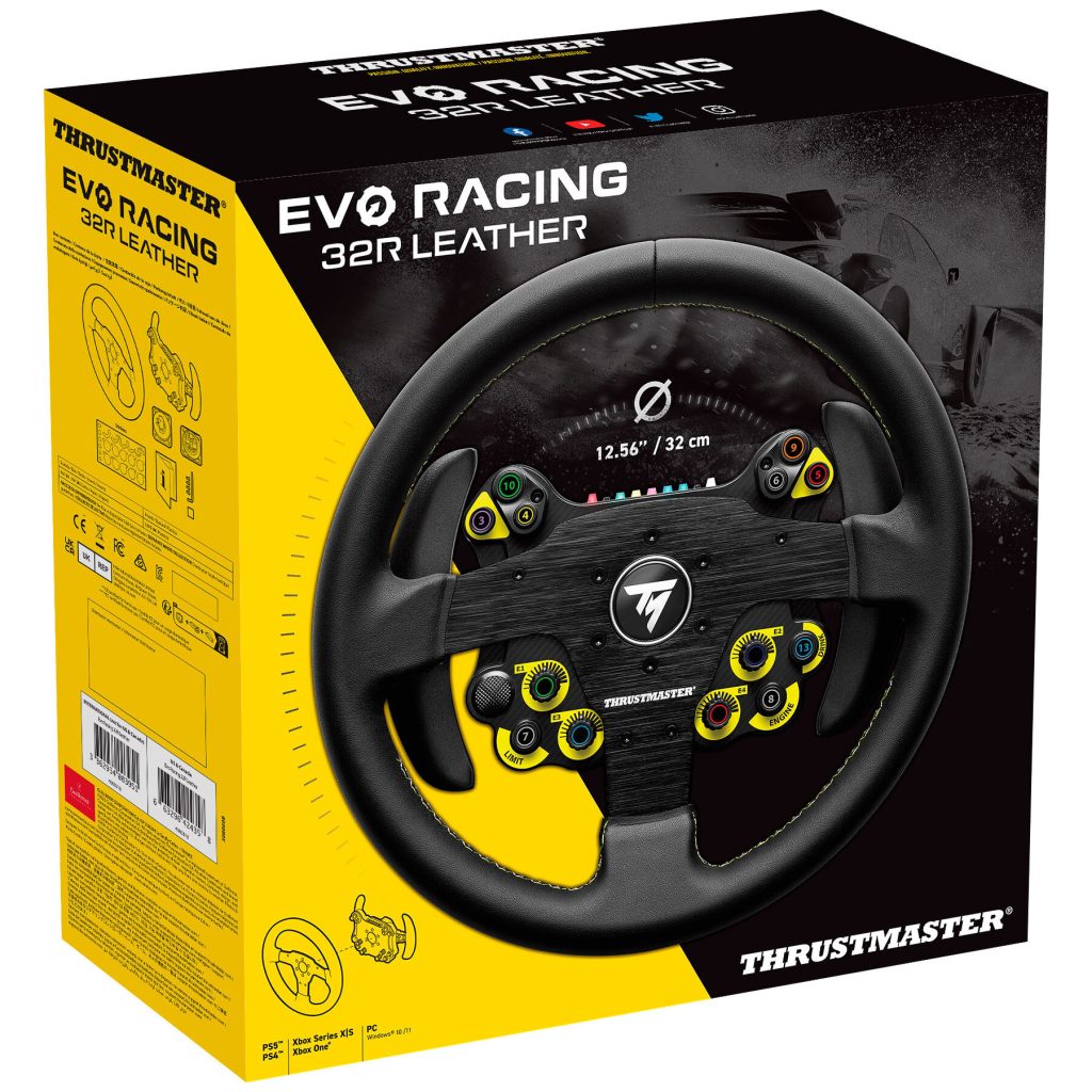 Thrustmaster EVO Racing 32R Leather Steering Wheel â€“ Black : image 6