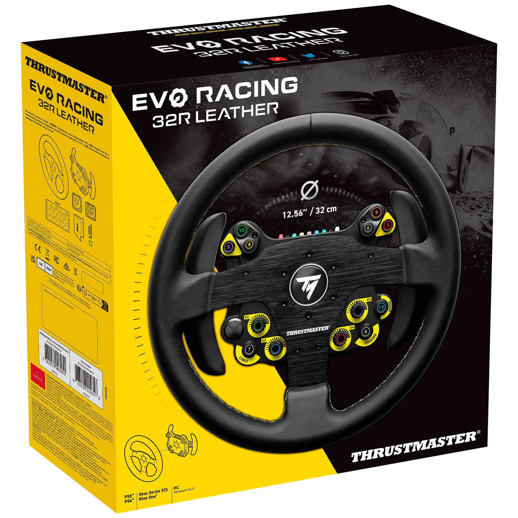Thrustmaster EVO Racing 32R Leather Steering Wheel â€“ Black : image 6