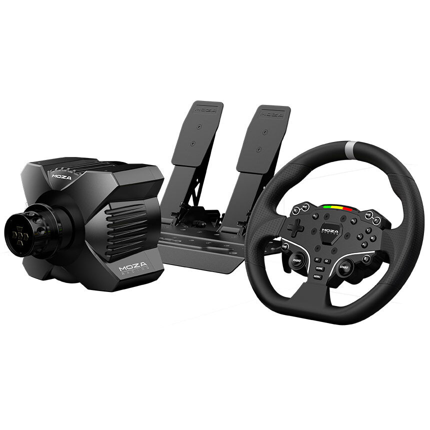 MOZA R3 Racing Wheel and Pedals for PC