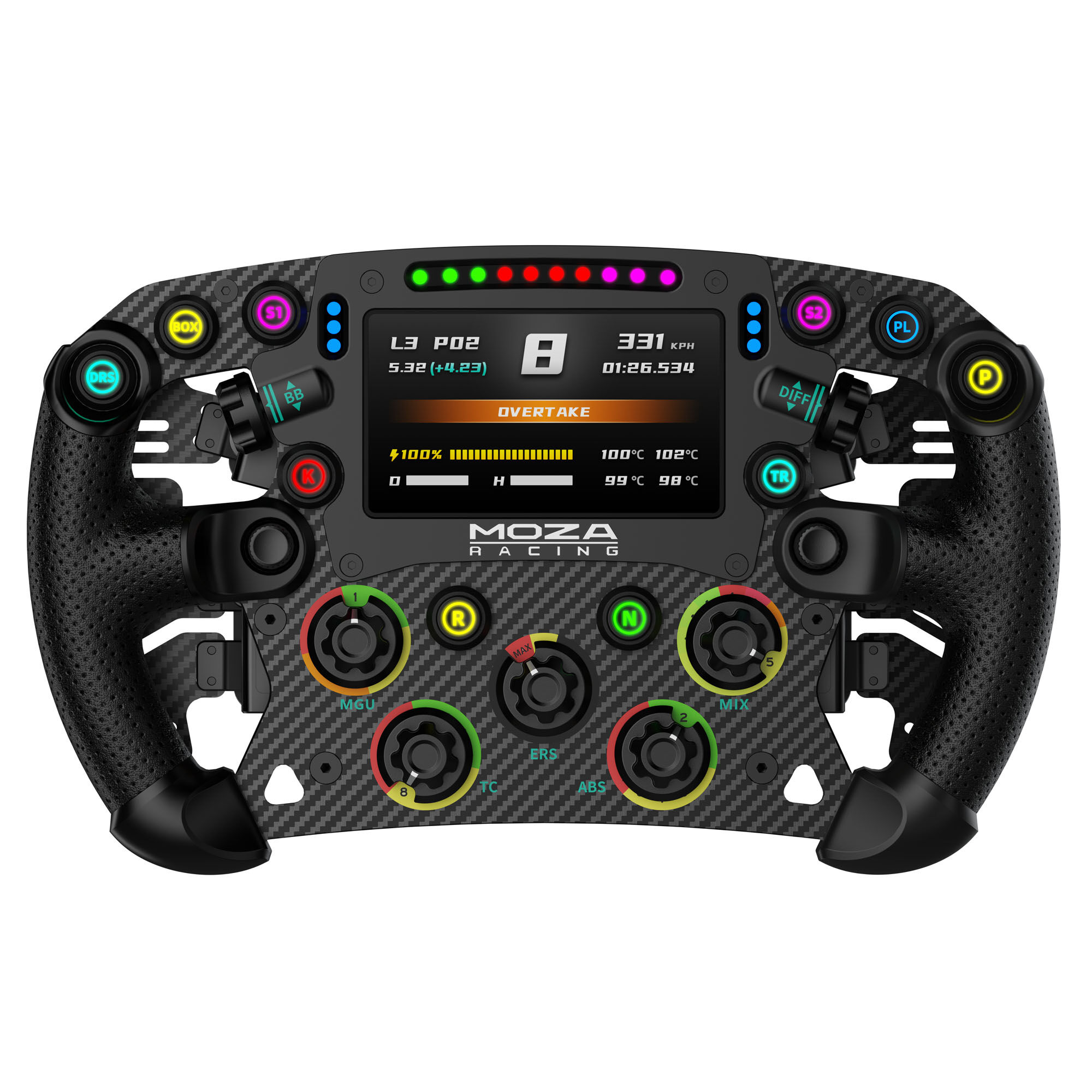 MOZA FSR2 High-end Formula Steering Wheel (28 cm)