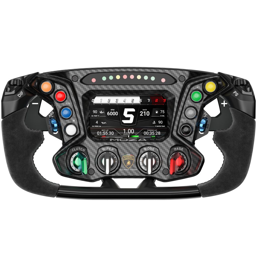 MOZA x Automobili Lamborghini ESSENZA SCV12 steering wheel