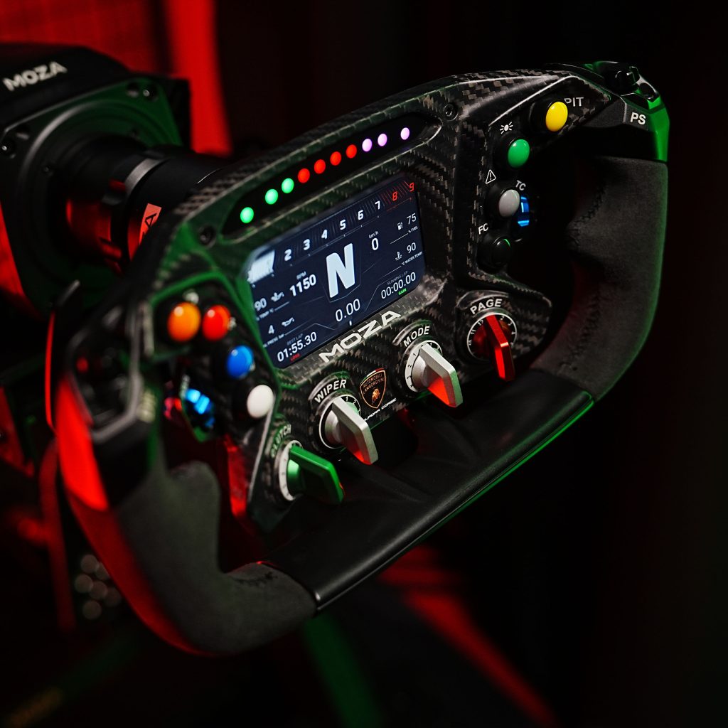 MOZA x Automobili Lamborghini ESSENZA SCV12 steering wheel
