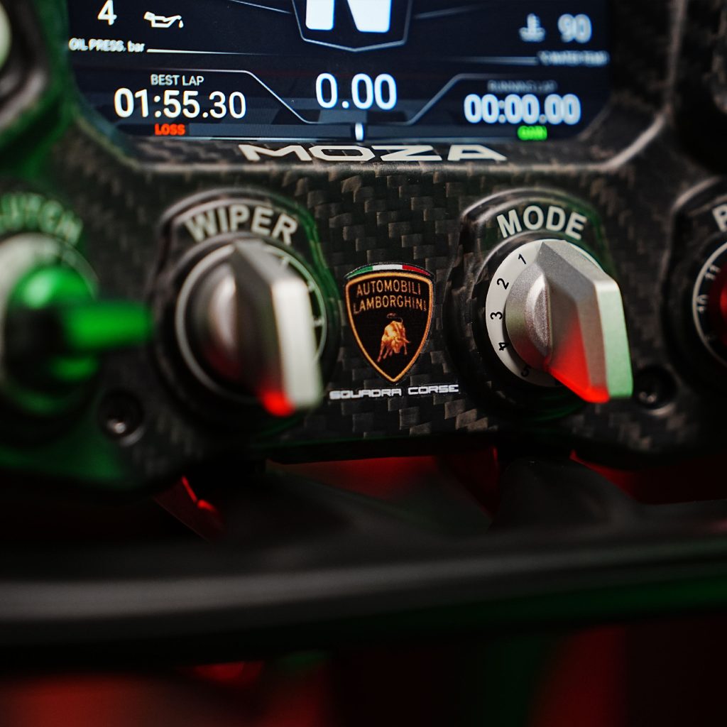 MOZA x Automobili Lamborghini ESSENZA SCV12 steering wheel