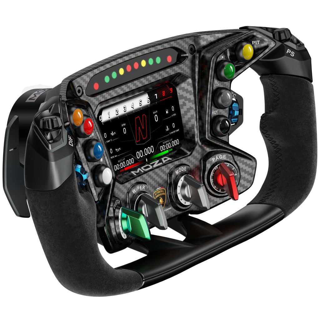 MOZA x Automobili Lamborghini ESSENZA SCV12 steering wheel