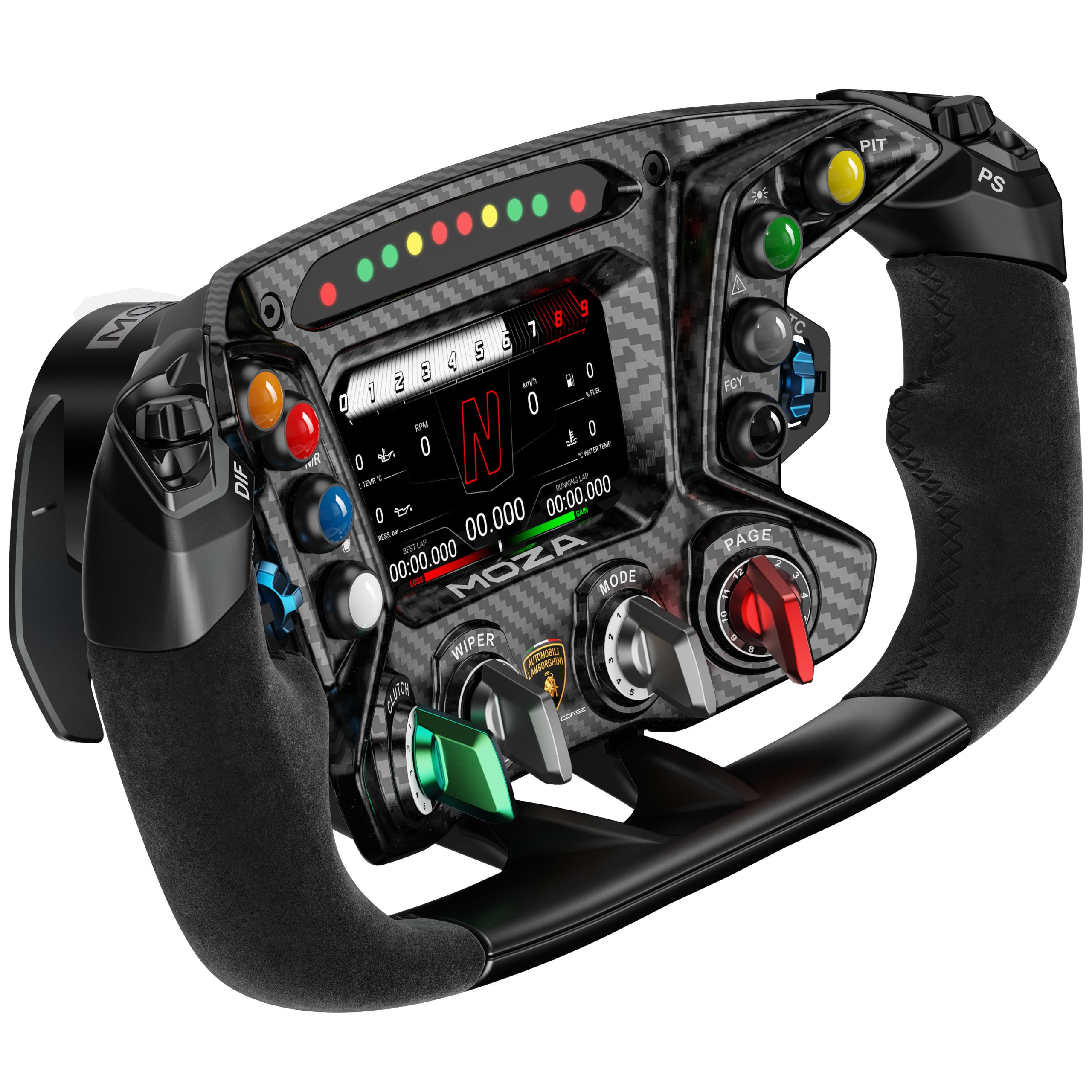 MOZA x Automobili Lamborghini ESSENZA SCV12 steering wheel
