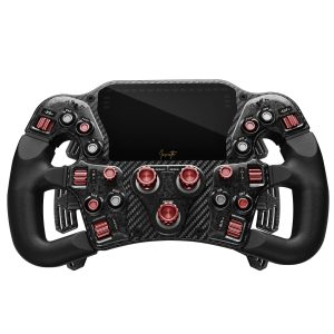 Asetek SimSports Invicta Formula Steering Wheel, 4.3-inch LCD, USB-C - Red on Black Edition : image 4