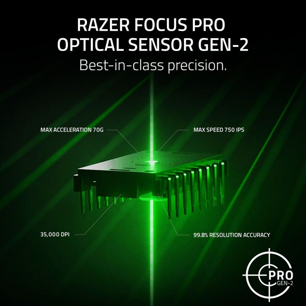 Razer Viper V3 Pro gaming mouse, 8000 Hz, Razer Focus Pro sensor - black
