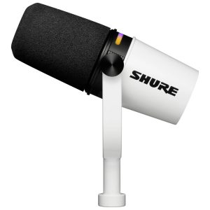 Shure MV7+-K Podcast Microphone XLR/USB - white