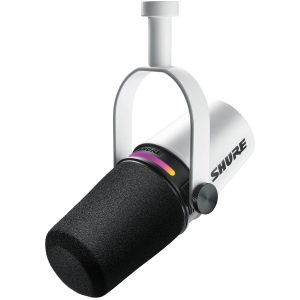 Shure MV7+-K Podcast Microphone XLR/USB - white