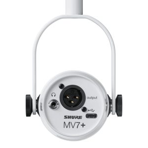 Shure MV7+-K Podcast Microphone XLR/USB - white