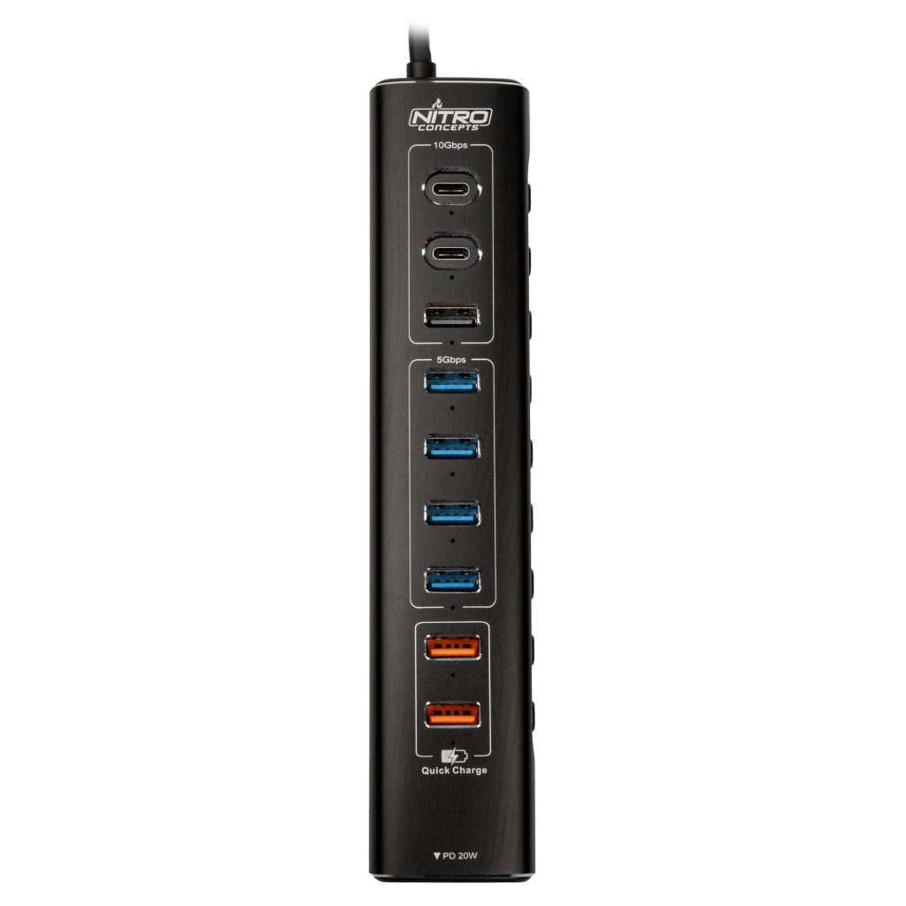 Nitro Concepts UH1 10-Port HYBRID USB HUB : image 2