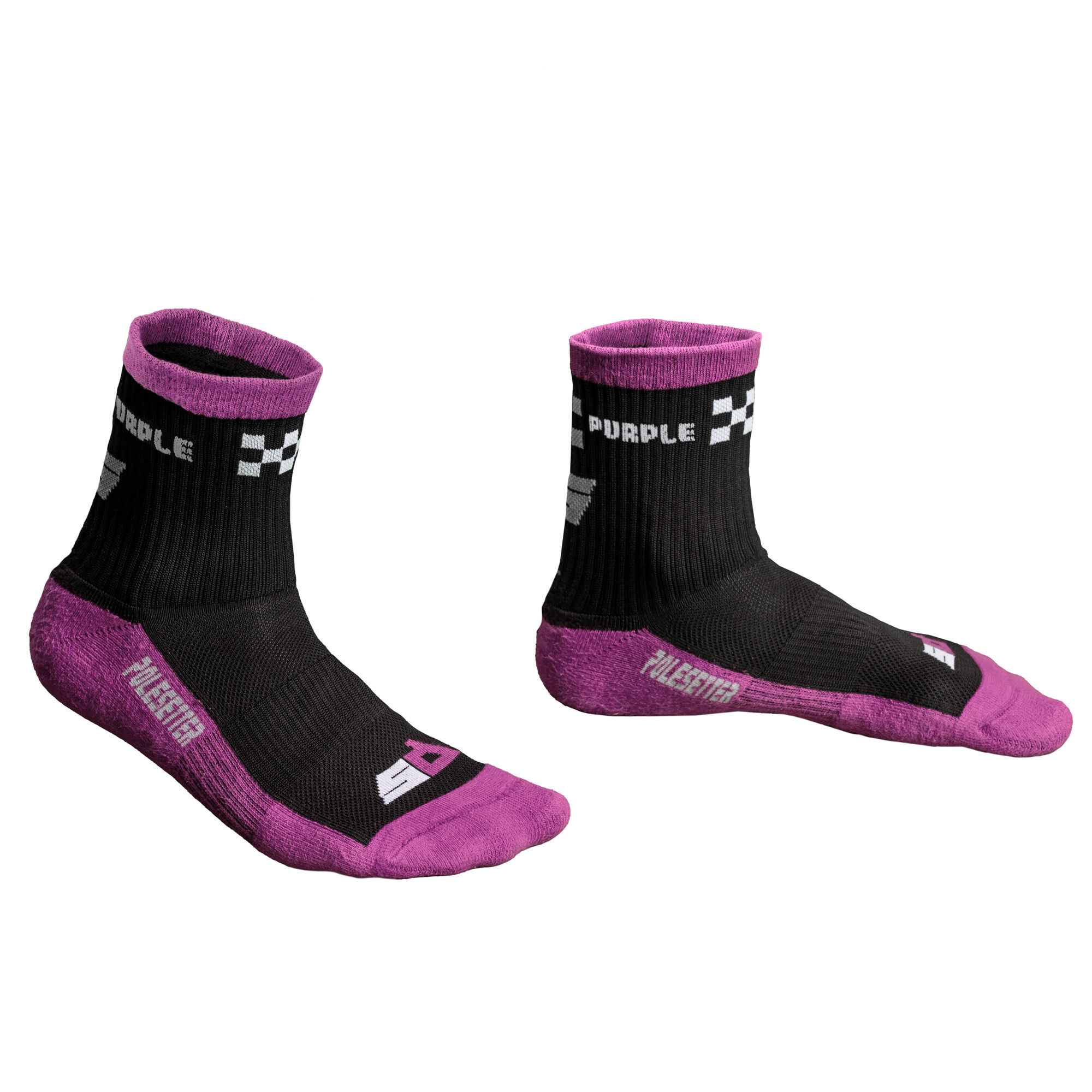 Polesetter Sim Socks Purple Time - with grips, one size : image 4