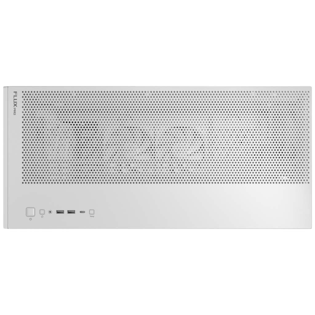 Antec Flux Pro PC Case, Full-Tower, E-ATX, Tempered Glass -White