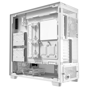 Antec Flux Pro PC Case, Full-Tower, E-ATX, Tempered Glass -White