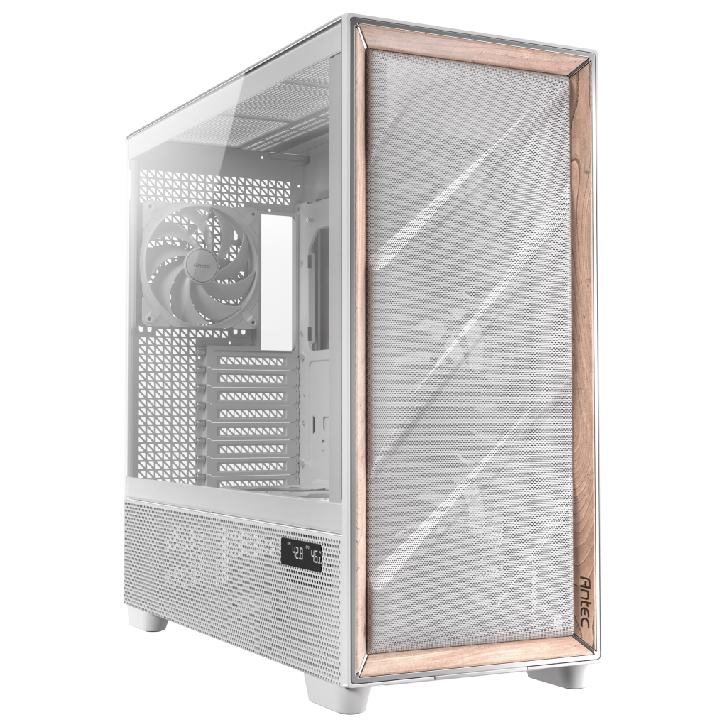 Antec Flux Pro PC Case, Full-Tower, E-ATX, Tempered Glass -White
