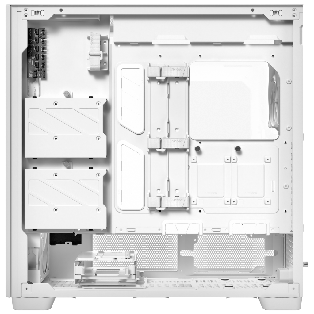 Antec Flux Pro PC Case, Full-Tower, E-ATX, Tempered Glass -White