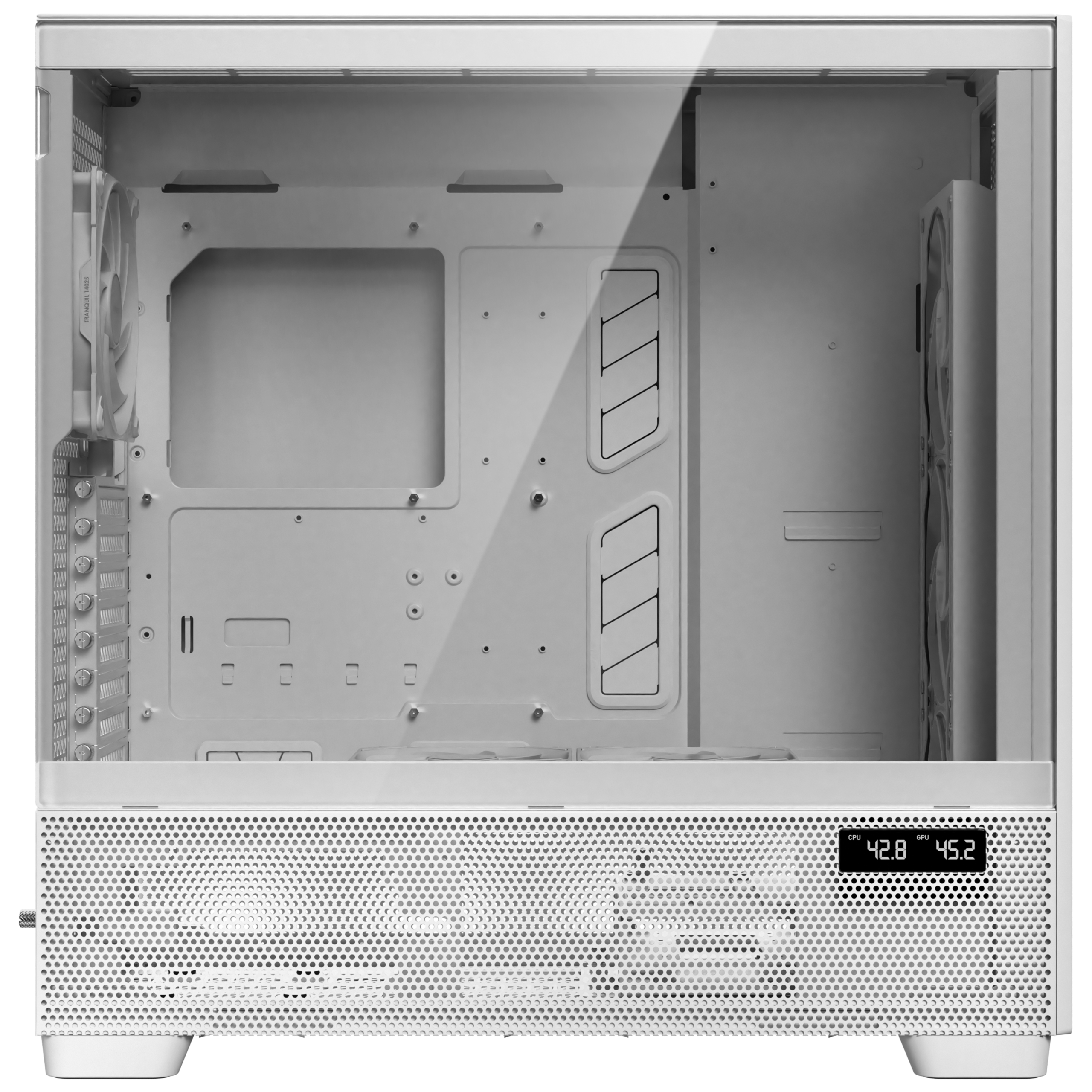 Antec Flux Pro PC Case, Full-Tower, E-ATX, Tempered Glass -White
