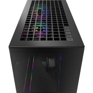 ARCTIC Xtender PC Case, Midi-Tower, E-ATX, RGB, Tempered Glass - including vertical GPU bracket & riser cable, black