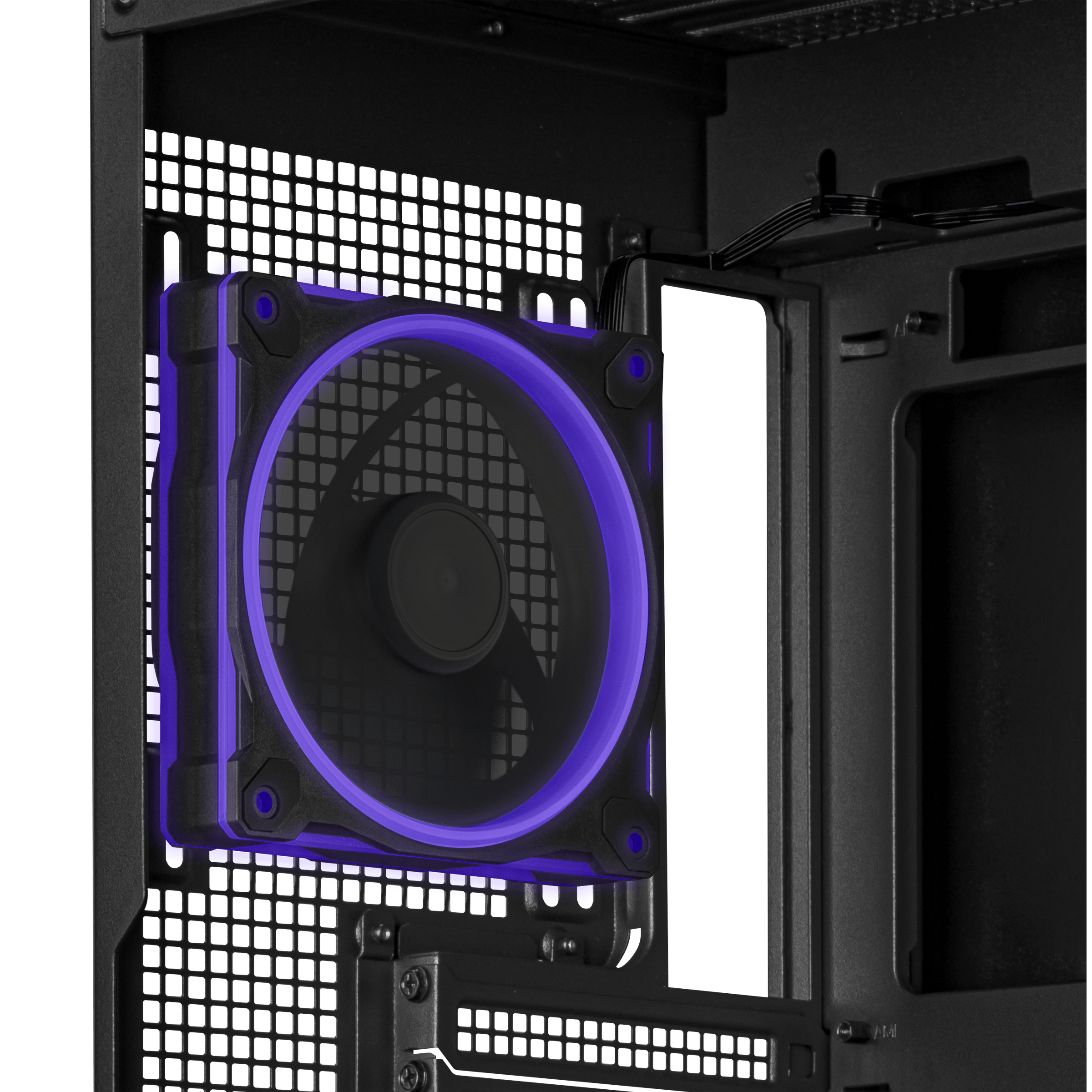 ASUS A31 Plus TG ARGB PC Case, Midi-Tower, ATX, Tempered Glass - Black