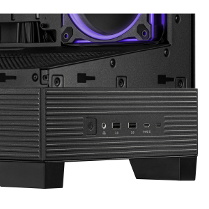 ASUS A31 Plus TG ARGB PC Case, Midi-Tower, ATX, Tempered Glass - Black